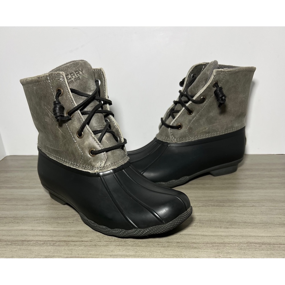 +Sperry Women's Saltwater Boots,
BLACK/GREY,